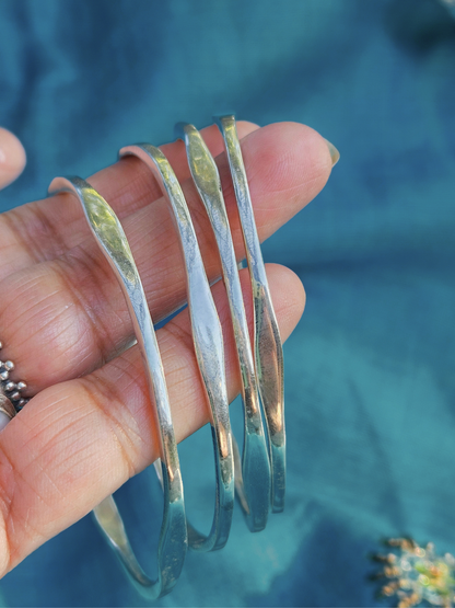 925 Sterling Silver Bangles, Plain Silver Stacking Bangles, Silver Bracelet