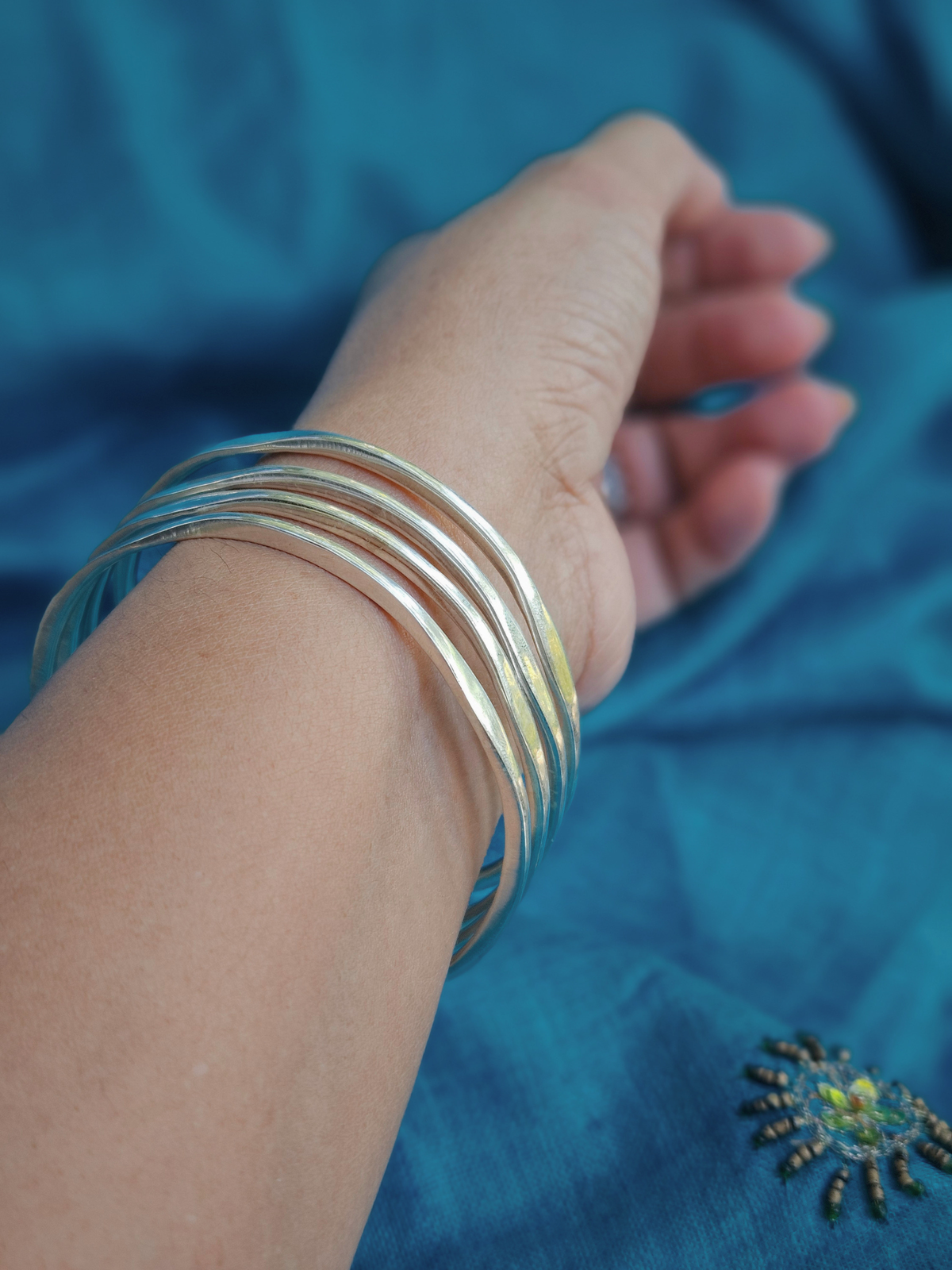925 Sterling Silver Bangles, Plain Silver Stacking Bangles, Silver Bracelet