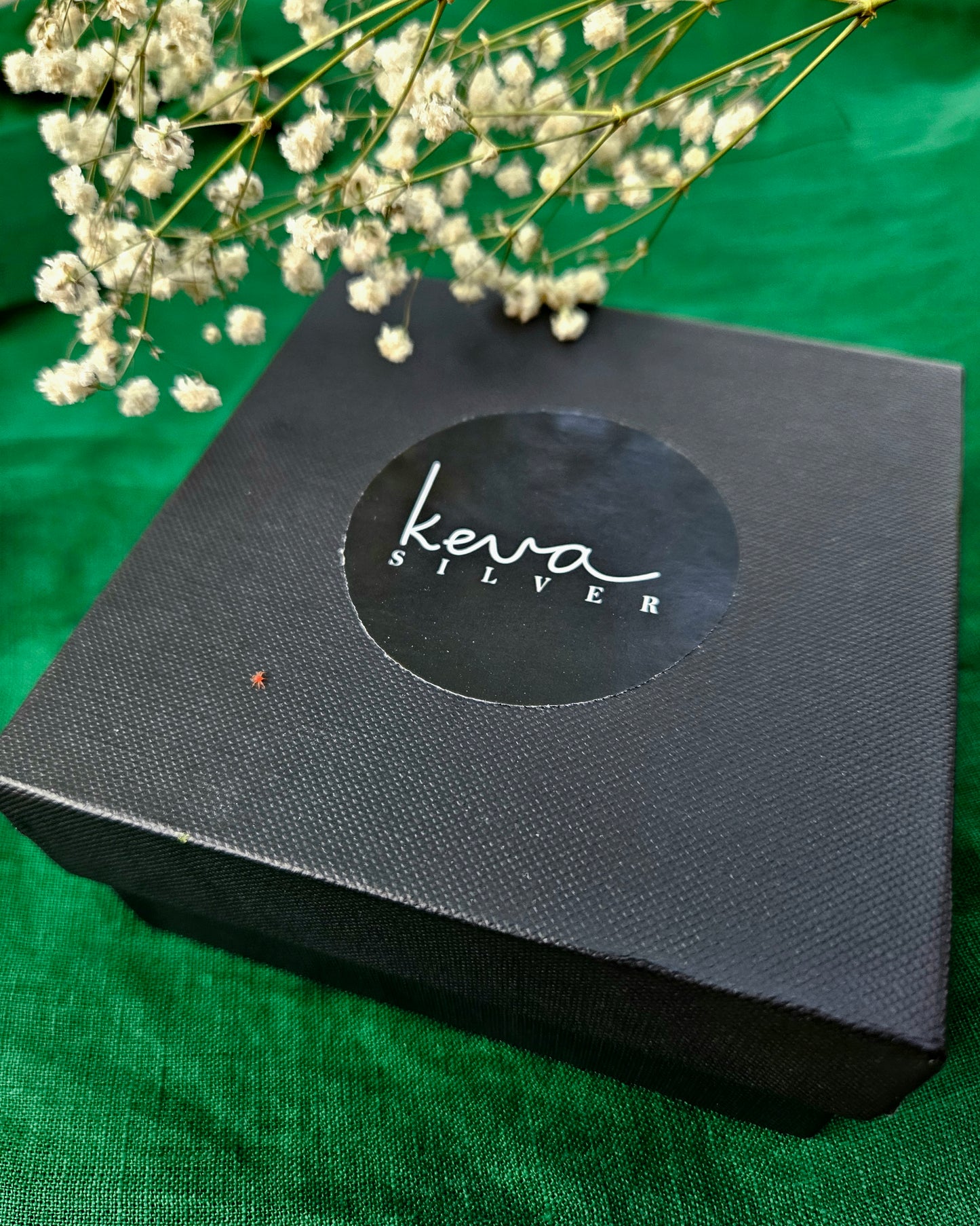 small oxidised finish pure silver jhumka earing with pearl