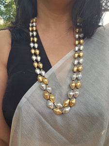 Dolki Mala, Dual tone Dholki Necklace