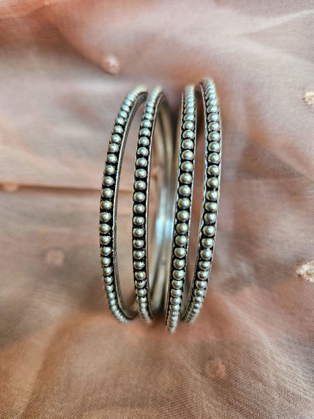 Stacked bangle bracelets, Indian 925 Sterling Silver Bangles