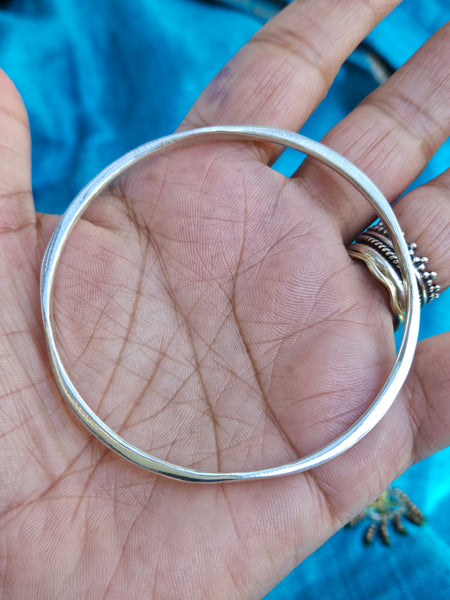 925 Sterling Silver Bangles, Plain Silver Stacking Bangles, Silver Bracelet