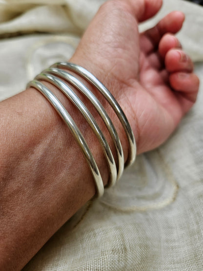 925 Sterling Silver plain bangles
