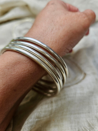 925 Sterling Silver plain bangles