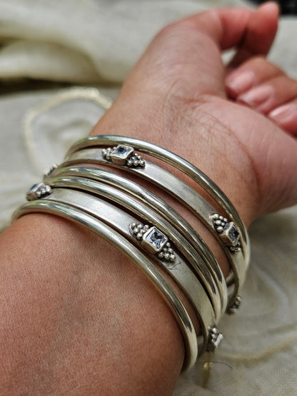 925 Sterling Silver plain bangles