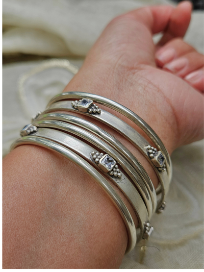 925 Sterling Silver plain bangles