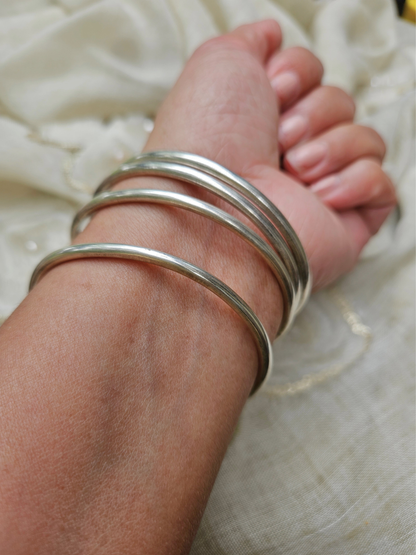 925 Sterling Silver plain bangles