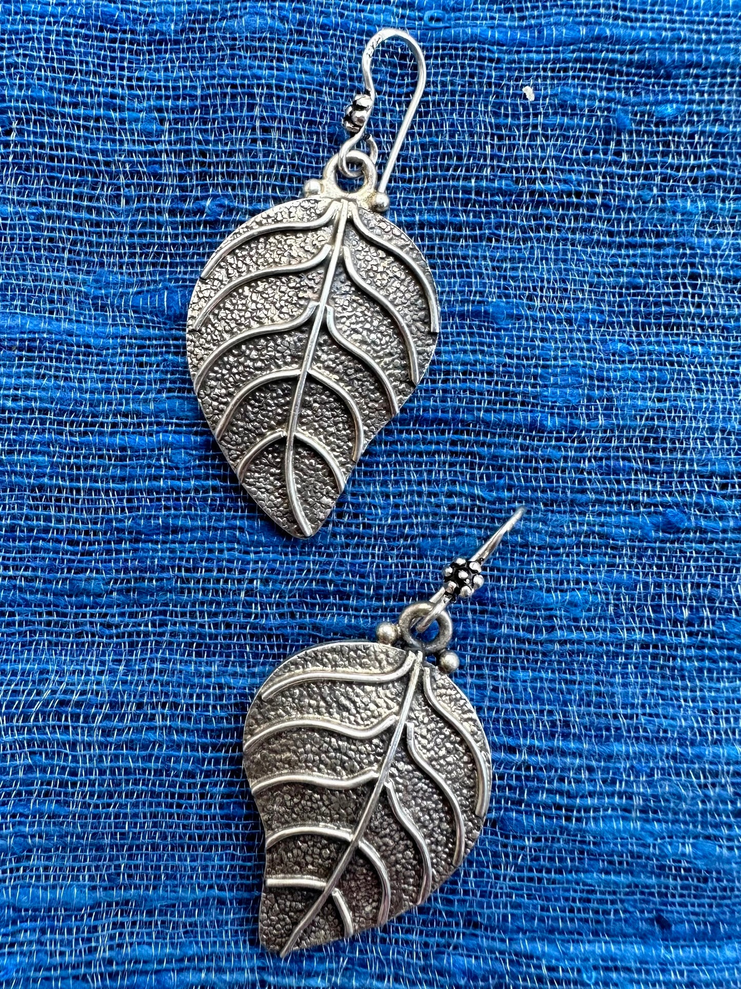 925 sterling silver leaf earring