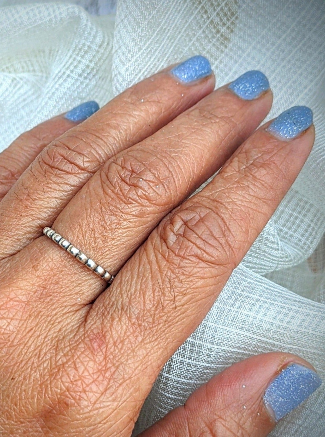 Thin Silver ring, Oxidised silver ring, Silver band, Band ring, Stacking silver ring