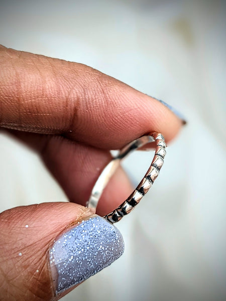 Thin Silver ring, Oxidised silver ring, Silver band, Band ring, Stacking silver ring