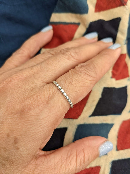 Thin Silver ring, Oxidised silver ring, Silver band, Band ring, Stacking silver ring