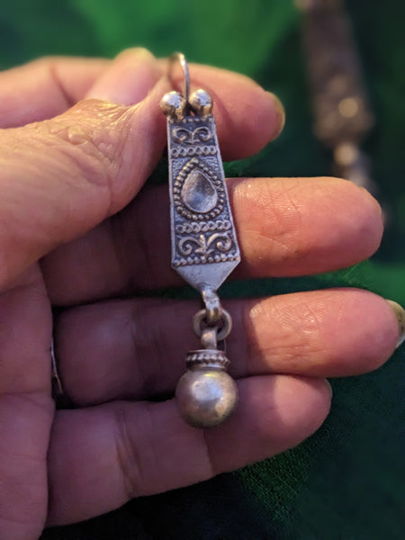 Silver earring