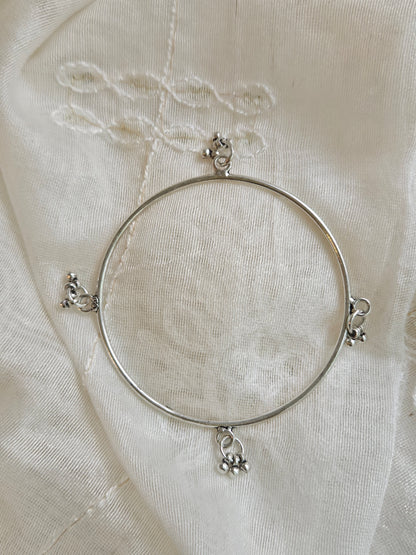925 Sterling Silver Ghunghroo Bangle