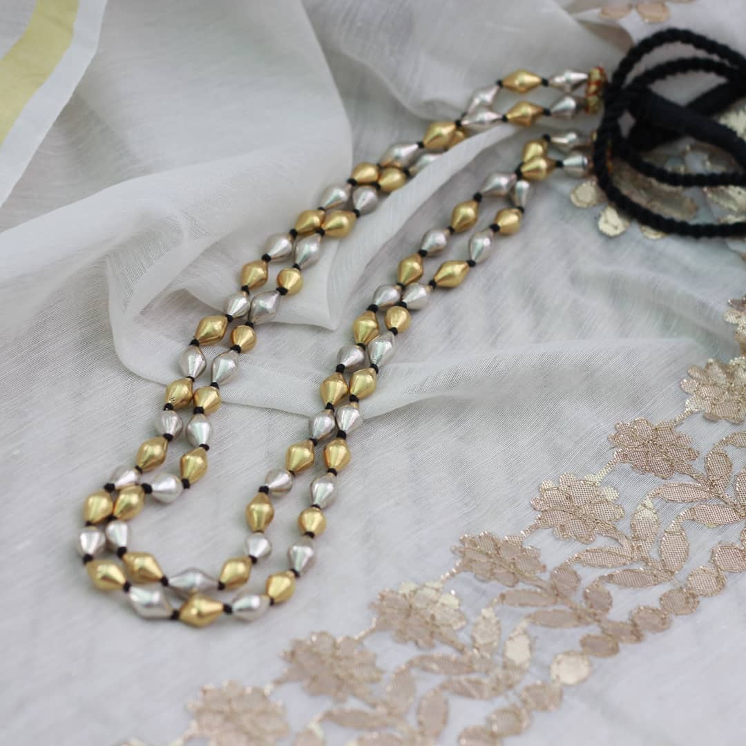 Dolki Mala, Dual tone Dholki Necklace