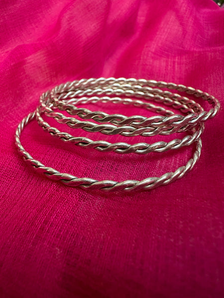 92.5 Silver Bangles, Stacking Bangles, Plain Silver Bangles