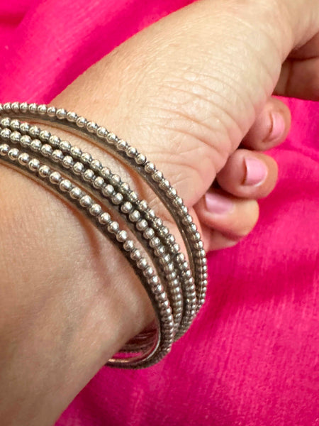 92.5 Silver Rawa bangles, Stacking Silver Bangles