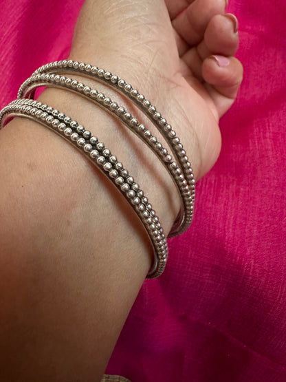 92.5 Silver Rawa bangles, Stacking Silver Bangles