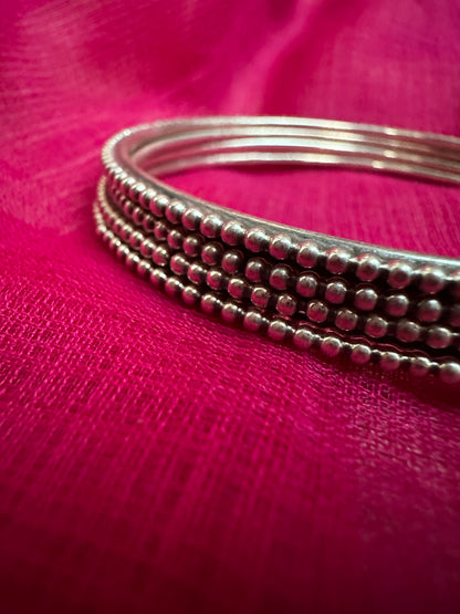 92.5 Silver Rawa bangles, Stacking Silver Bangles