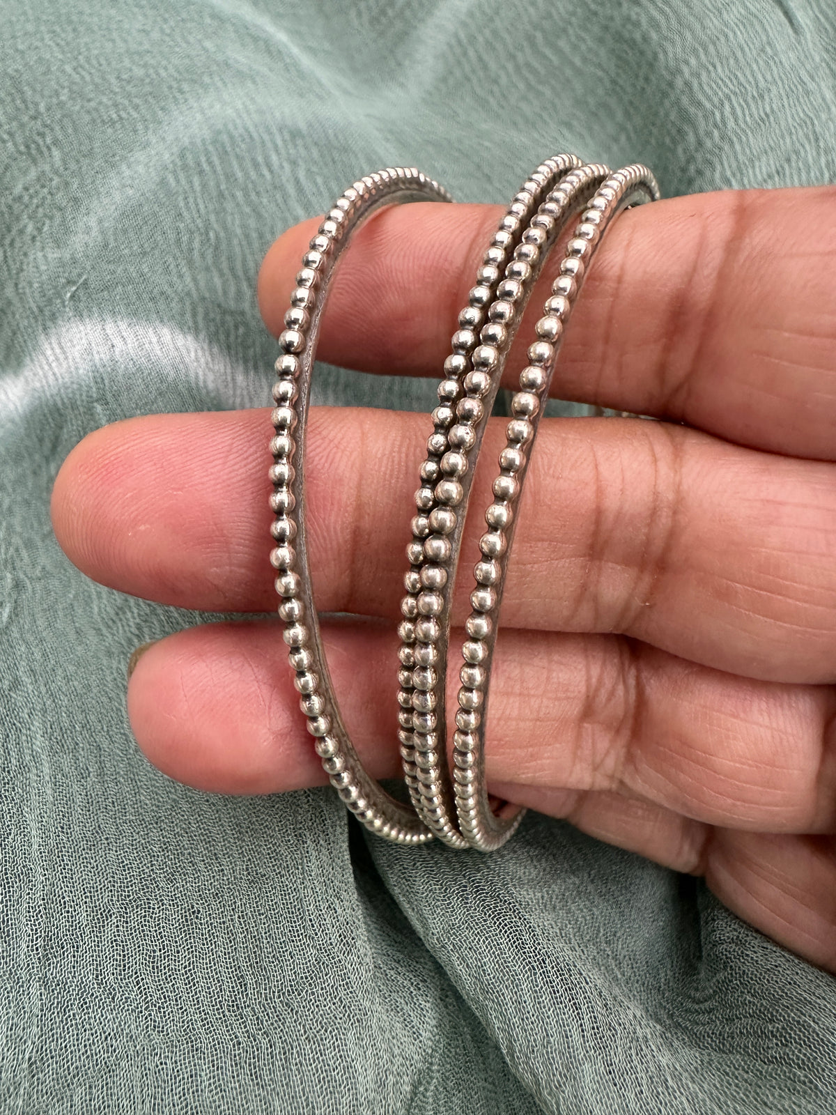 92.5 Silver Rawa bangles, Stacking Silver Bangles