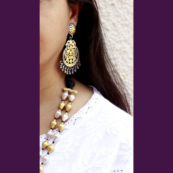 Dolki Mala, Dual tone Dholki Necklace