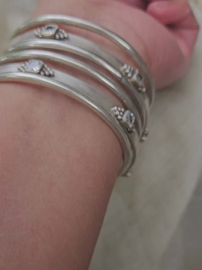 925 Sterling Silver plain bangles