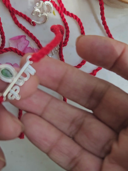 925 Sterling Silver Rakhi-Silver krishna Rakhi