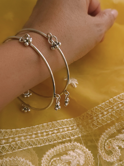 925 Sterling Silver Ghunghroo Bangle