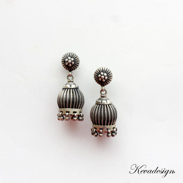 Silver Jhumka
