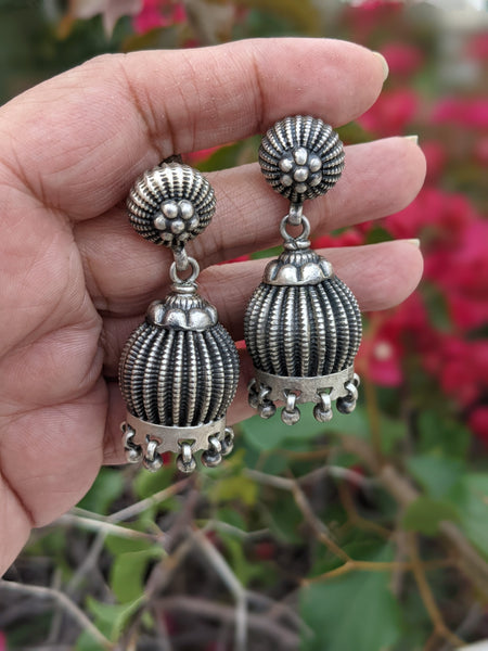Silver Jhumka