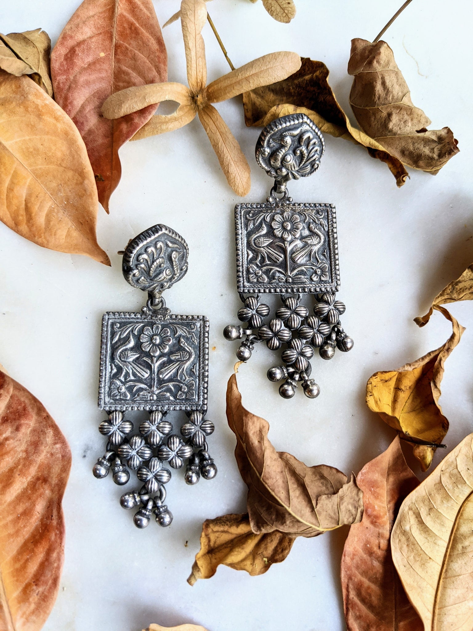 Silver earring