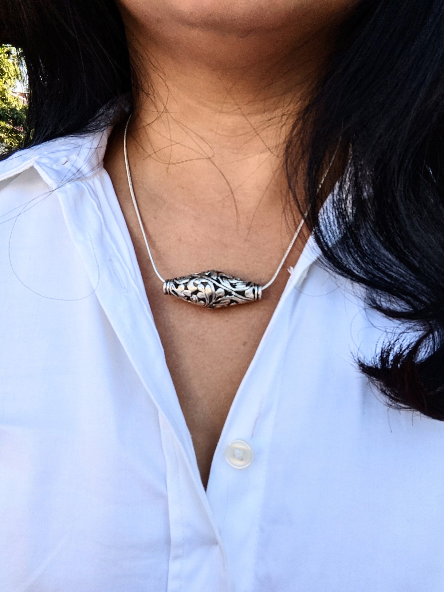 925 Sterling Silver Chitai Pendant Necklace