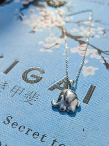 Elephant  Pendant- Sterling Silver-Elephant  Charm-Silver Charm