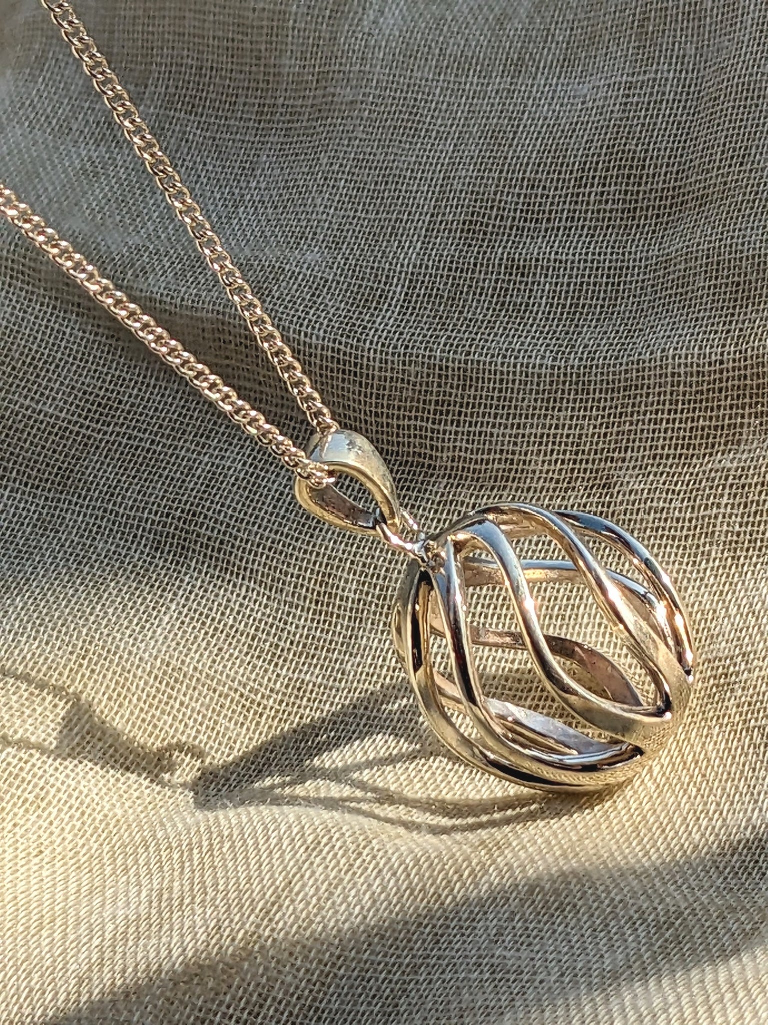 Ball Pendant - Silver - Pure silver pendant- Silver necklace