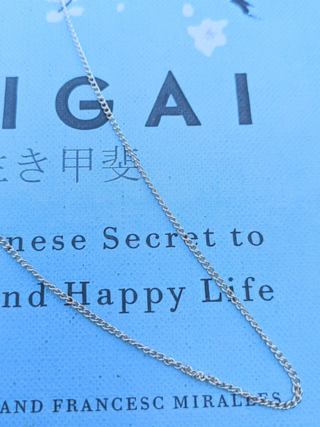 Lightweight Sterling silver Chain - 16 inch- pure silver chain