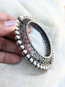 Gokhroo Kada, Statement Kada, Pure silver Bangle, Indian Bangle